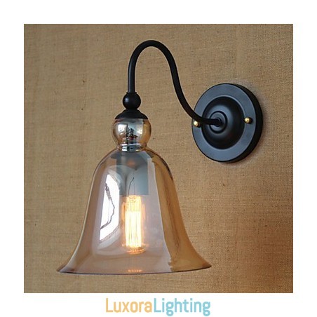 Designer Touch Decorative American Rural Countryside Minimalist Living Room Hallway Decorated Glass Wall Sconce