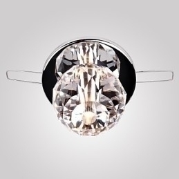 Designer Touch Decorative Modern Contemporary Crystal Mini Style Chrome Metal Flush Mount