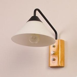 Designer Touch Decorative Japanese Korean Aisle Porch Stairs Bedroom Bedside Lamp Wall Lamp Glass Wood