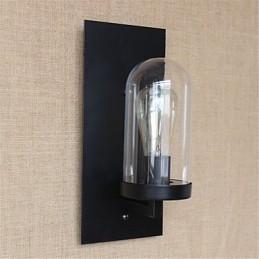 Designer Touch Decorative Rustic Lodge Country Retro Painting Feature for Eye Protection Ambient Light Wall Sconces