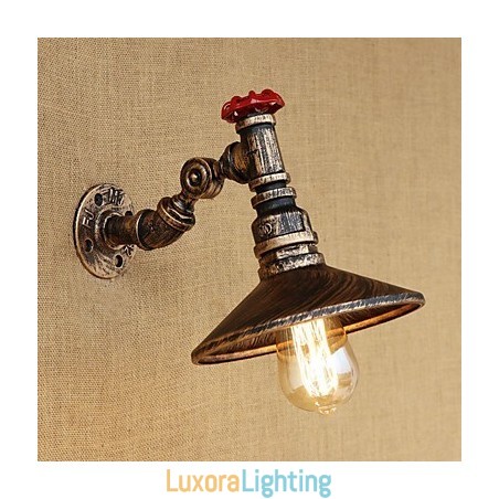Designer Touch Decorative Country Retro Painting Feature for Mini Style Rotatable Light Swing Arm Lights Wall Light