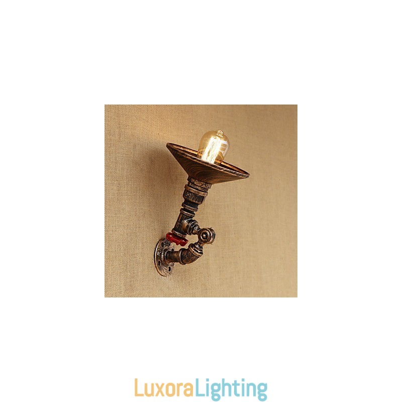 Designer Touch Decorative Country Retro Painting Feature for Mini Style Rotatable Light Swing Arm Lights Wall Light