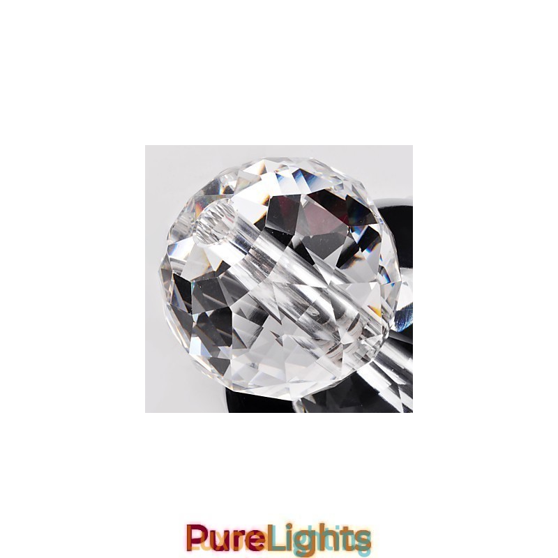 Designer Touch Decorative Modern Contemporary Crystal Mini Style Chrome Metal Flush Mount