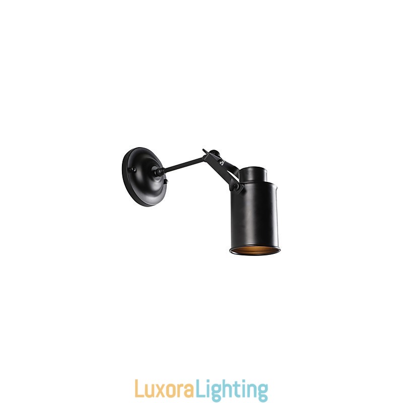 Designer Touch Decorative Vintage Black Metal Loft Wall Sconce Living Room Dining Room Hallway Cafe Bars Bar Wall Lamp