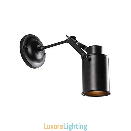 Designer Touch Decorative Vintage Black Metal Loft Wall Sconce Living Room Dining Room Hallway Cafe Bars Bar Wall Lamp