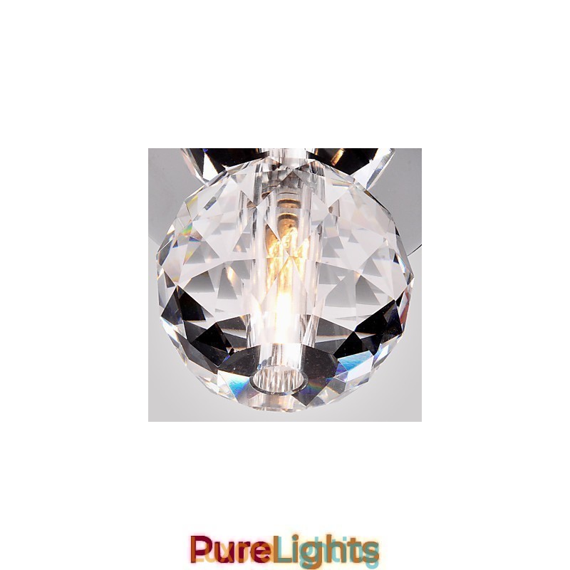 Designer Touch Decorative Modern Contemporary Crystal Mini Style Chrome Metal Flush Mount