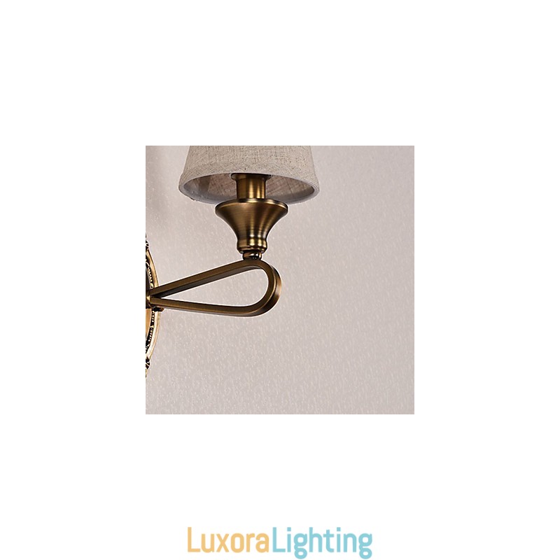 Designer Touch Decorative Traditional Classic Electroplated Feature for Eye Protection Downlight Wall Sconces Wall Light