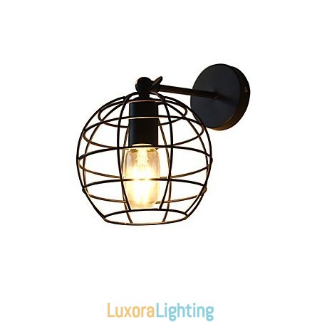 Designer Touch Decorative Bricks Hollow Round Iron Wall Lamp Dumb Black American Decoration Lightsaber Lamp On Wall