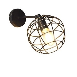 Designer Touch Decorative Bricks Hollow Round Iron Wall Lamp Dumb Black American Decoration Lightsaber Lamp On Wall