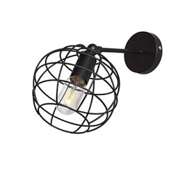 Designer Touch Decorative Bricks Hollow Round Iron Wall Lamp Dumb Black American Decoration Lightsaber Lamp On Wall