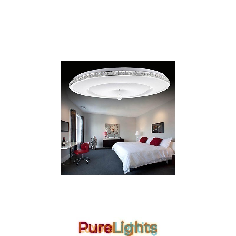 Designer Touch Decorative Flush Mount Crystal Modern Contemporary Metal Metal