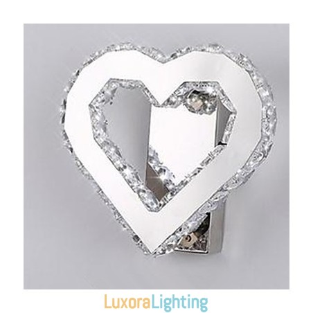 Designer Touch Decorative Integrated Modern Contemporary Chrome Feature for Ambient Light Wall Lights