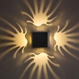 Designer Touch Decorative Modern Light Aluminum Flush Mount Wall Lamp Decorate Wall Lights