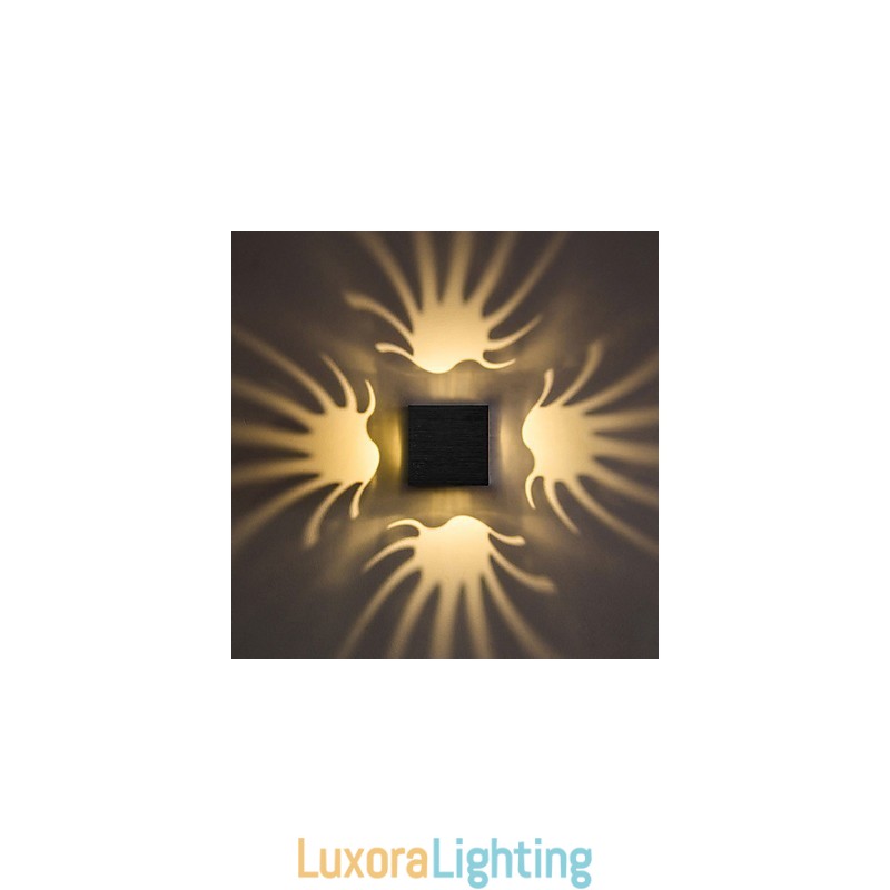 Designer Touch Decorative Modern Light Aluminum Flush Mount Wall Lamp Decorate Wall Lights