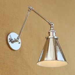 Designer Touch Decorative Modern Contemporary Retro Electroplated Feature for Swing Arm Eye Protection Ambient Light