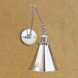 Designer Touch Decorative Modern Contemporary Retro Electroplated Feature for Swing Arm Eye Protection Ambient Light