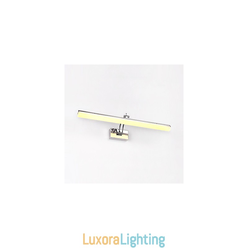 Designer Touch Decorative Integrated Modern Contemporary Chrome Feature for Ambient Light Bathroom Lighting Wall Light