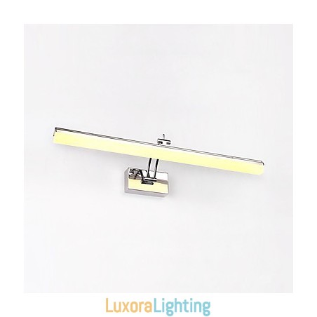 Designer Touch Decorative Integrated Modern Contemporary Chrome Feature for Ambient Light Bathroom Lighting Wall Light