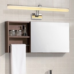 Designer Touch Decorative Integrated Modern Contemporary Chrome Feature for Ambient Light Bathroom Lighting Wall Light
