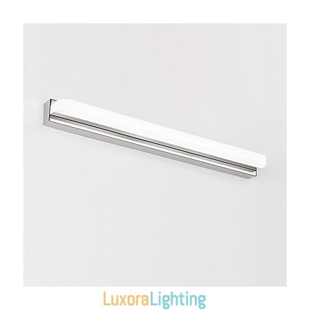 Designer Touch Decorative Integrated Modern Contemporary Chrome Feature for Ambient Light Bathroom Lighting Wall Light