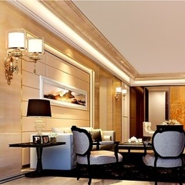 Designer Touch Decorative Modern Contemporary Electroplated Feature for Eye Protection Ambient Light Wall Sconces Wall Light