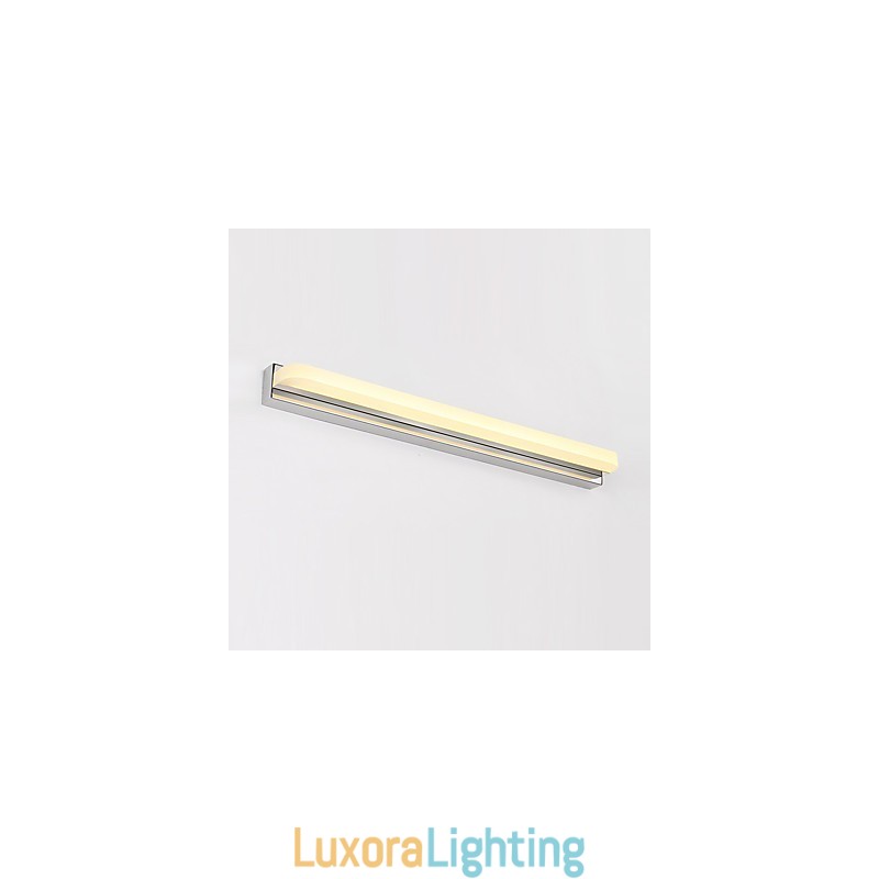 Designer Touch Decorative Integrated Modern Contemporary Chrome Feature for Ambient Light Bathroom Lighting Wall Light