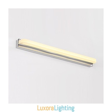 Designer Touch Decorative Integrated Modern Contemporary Chrome Feature for Ambient Light Bathroom Lighting Wall Light