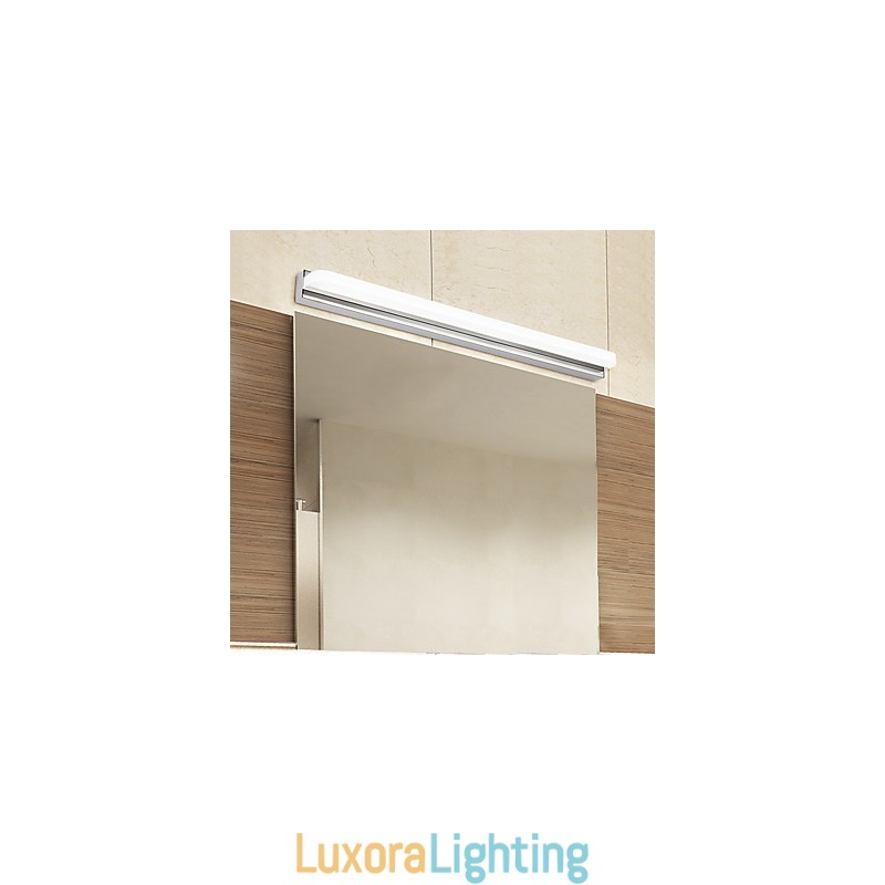 Designer Touch Decorative Integrated Modern Contemporary Chrome Feature for Ambient Light Bathroom Lighting Wall Light