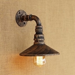 Designer Touch Decorative Rustic Lodge Country Retro Painting Feature for Mini Style Ambient Light Wall Sconces