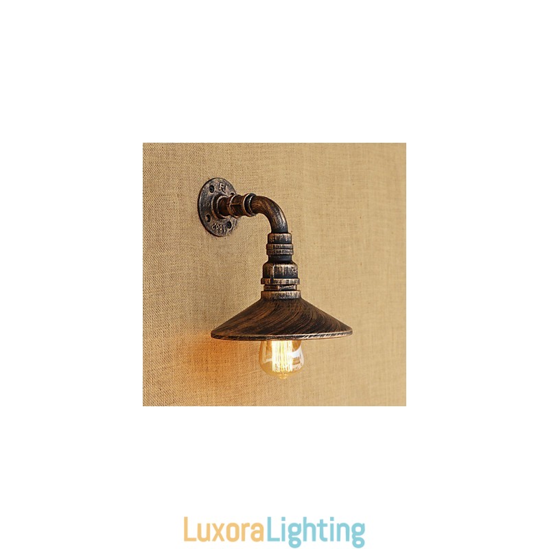 Designer Touch Decorative Rustic Lodge Country Retro Painting Feature for Mini Style Ambient Light Wall Sconces