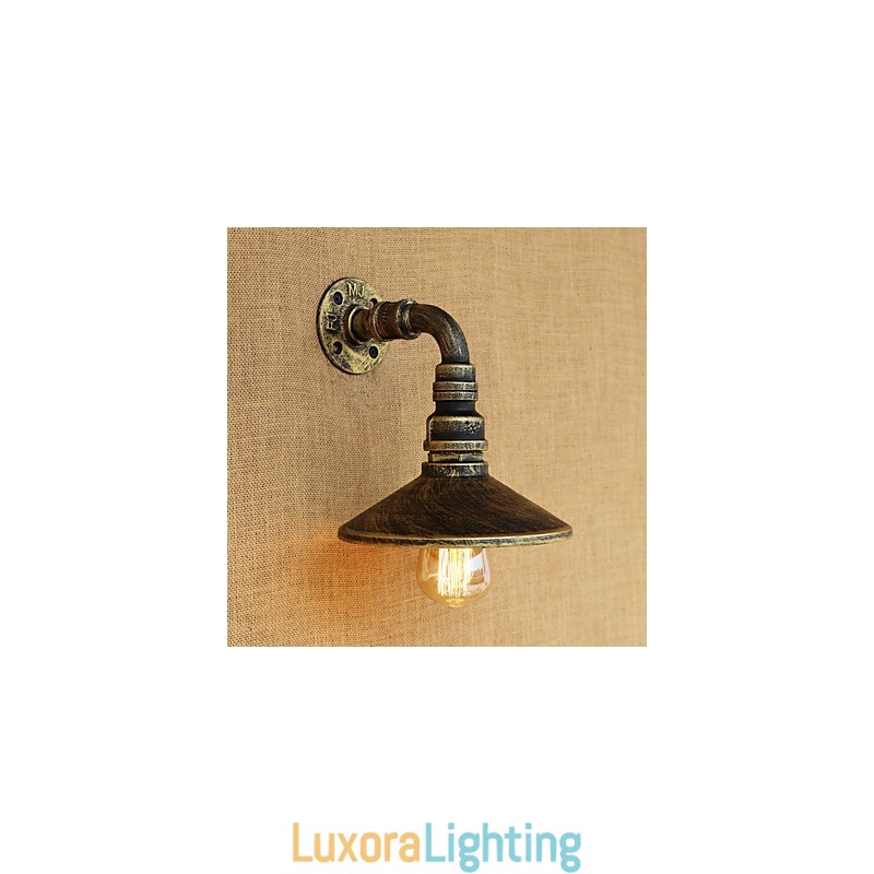 Designer Touch Decorative Rustic Lodge Country Retro Painting Feature for Mini Style Ambient Light Wall Sconces