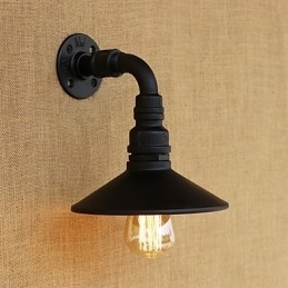 Designer Touch Decorative Rustic Lodge Country Retro Painting Feature for Mini Style Ambient Light Wall Sconces