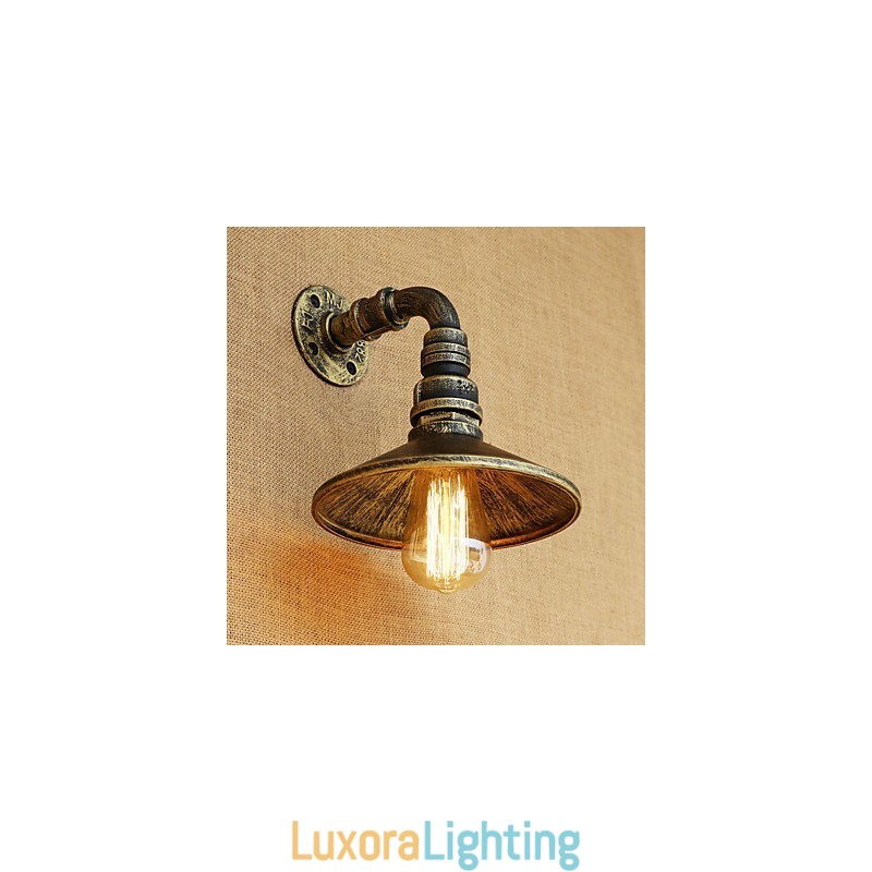 Designer Touch Decorative Rustic Lodge Country Retro Painting Feature for Mini Style Ambient Light Wall Sconces