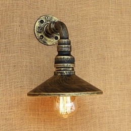 Designer Touch Decorative Rustic Lodge Country Retro Painting Feature for Mini Style Ambient Light Wall Sconces