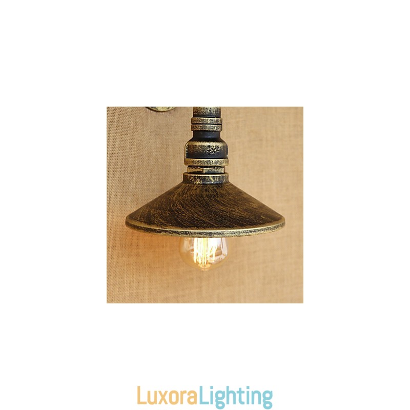 Designer Touch Decorative Rustic Lodge Country Retro Painting Feature for Mini Style Ambient Light Wall Sconces