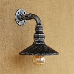 Designer Touch Decorative Rustic Lodge Country Retro Painting Feature for Mini Style Ambient Light Wall Sconces