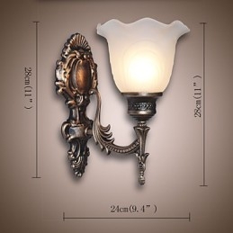 Designer Touch Decorative European Style Retro Wall Lamp Hotel Corridor Lamp Corridor light Mirror Front lamp Single Head Bedside Lamp