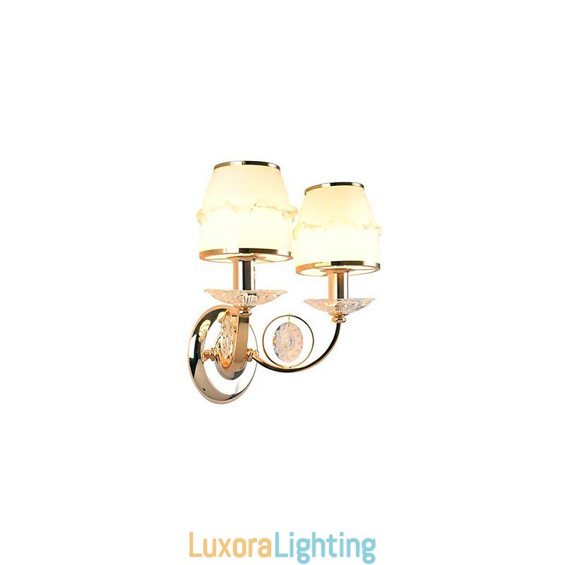 Designer Touch Decorative Modern Contemporary Electroplated Feature for Crystal Swing Arm Eye Protection Ambient Light Wall LightsWall