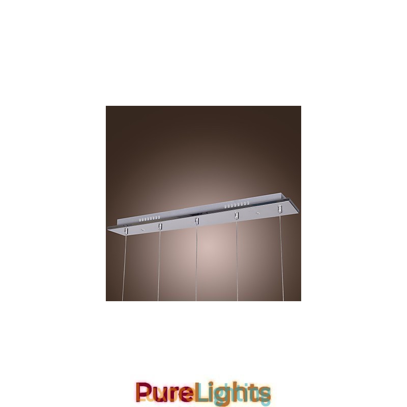 Designer Touch Decorative Modern Contemporary Island Crystal Chrome Pendant Light