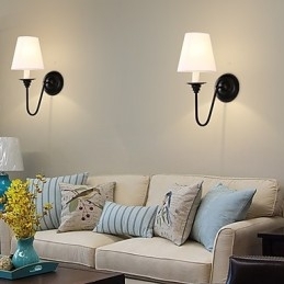 Designer Touch Decorative Rustic Lodge Black Oxide Finish Feature for Eye Protection Ambient Light Wall Sconces Wall Light