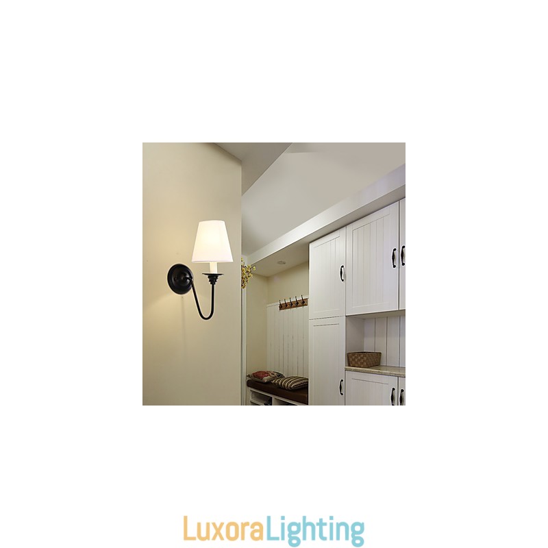 Designer Touch Decorative Rustic Lodge Black Oxide Finish Feature for Eye Protection Ambient Light Wall Sconces Wall Light