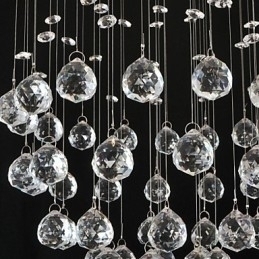 Designer Touch Decorative Traditional Classic Crystal Chrome Metal Flush Mount