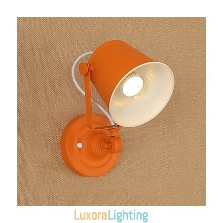 Designer Touch Decorative Painted Steel Wall Lamp Dumb Black American Coffee Decoration Retro Wall Light Lightsaber Lamp On Wall