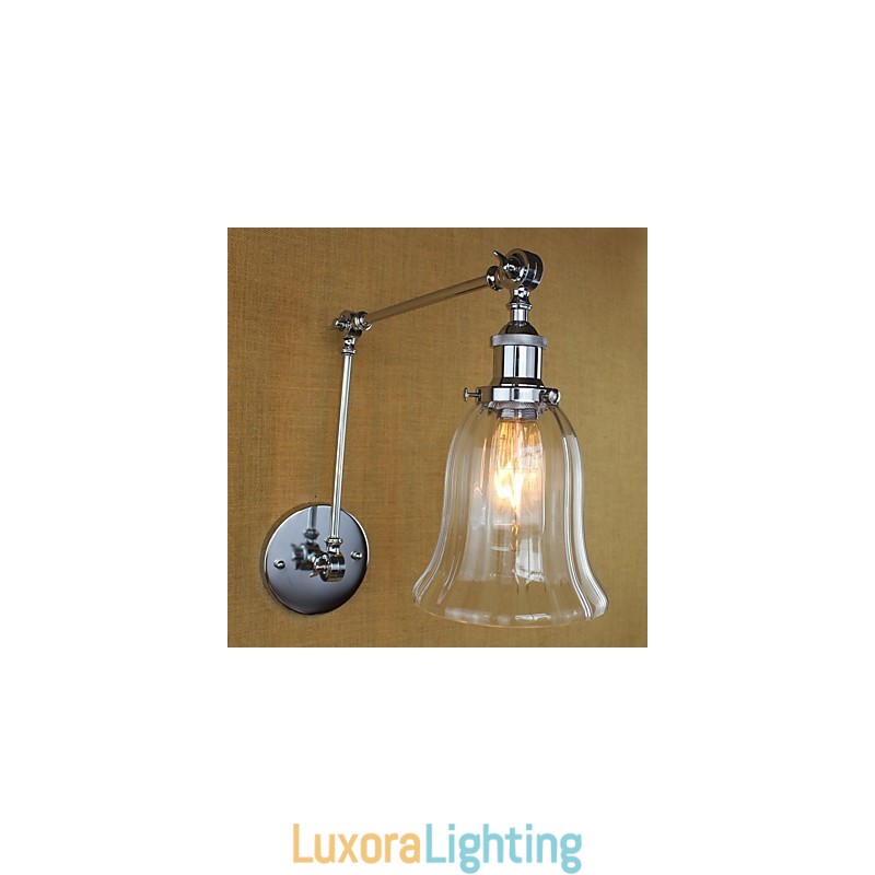 Designer Touch Decorative Country Retro Electroplated Feature for Mini Style Eye Protection Ambient Light Swing Arm Lights Wall