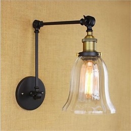 Designer Touch Decorative Country Retro Electroplated Feature for Mini Style Eye Protection Ambient Light Swing Arm Lights Wall