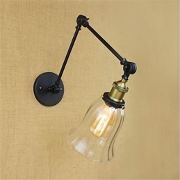 Designer Touch Decorative Country Retro Electroplated Feature for Mini Style Eye Protection Ambient Light Swing Arm Lights Wall