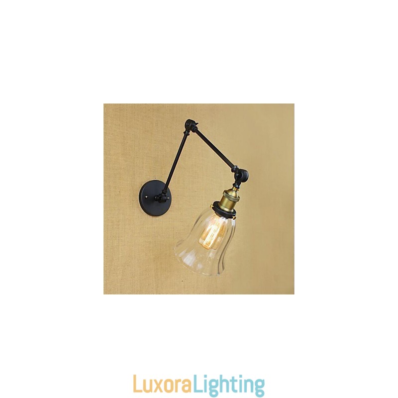 Designer Touch Decorative Country Retro Electroplated Feature for Mini Style Eye Protection Ambient Light Swing Arm Lights Wall