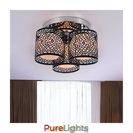 Designer Touch Decorative Modern Contemporary Painting Metal Flush Mount