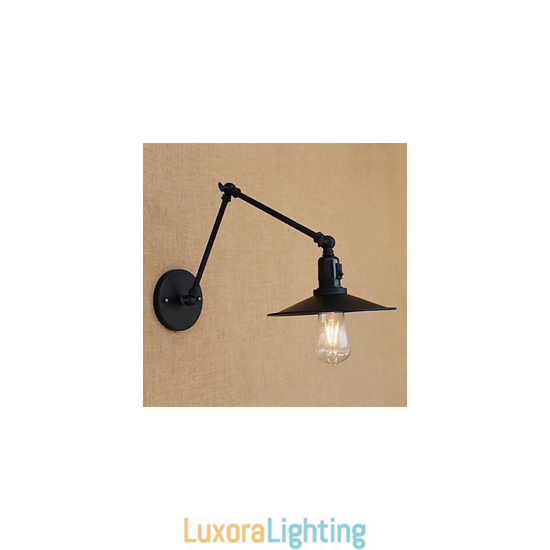 Designer Touch Decorative Country Retro Painting Feature for Mini Style Swing Arm Swing Arm Lights Wall Light