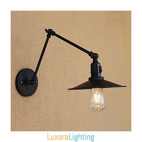 Designer Touch Decorative Country Retro Painting Feature for Mini Style Swing Arm Swing Arm Lights Wall Light